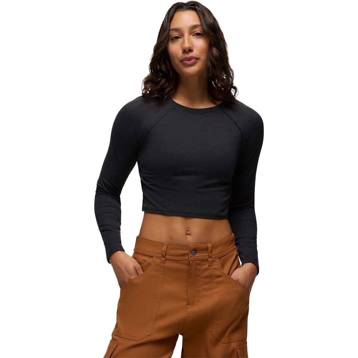 Image of prAna Heavana Long-Sleeve Shirt - Women's Black Heather, M