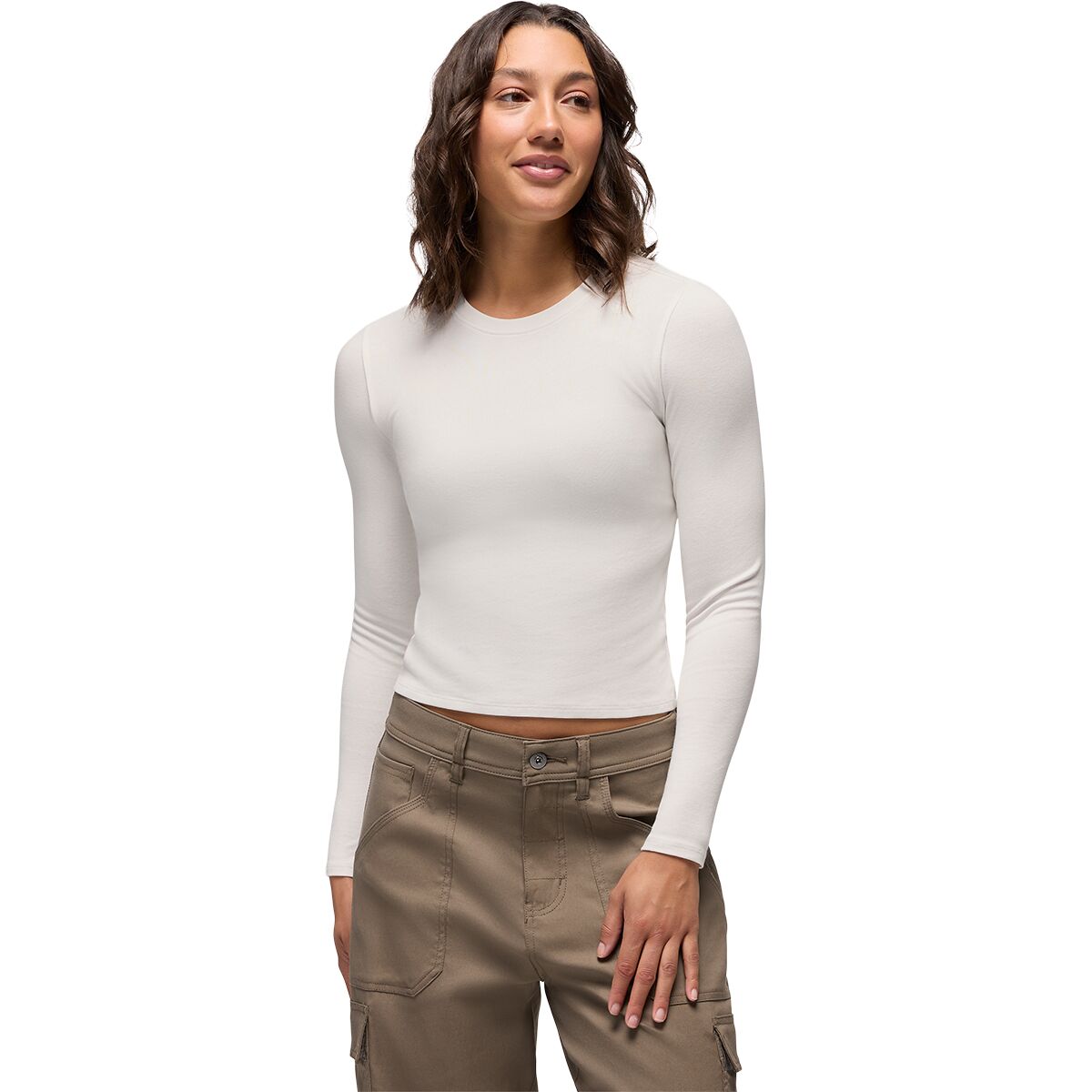 Image of prAna Lotus Long-Sleeve T-Shirt - Women's Soft White, M