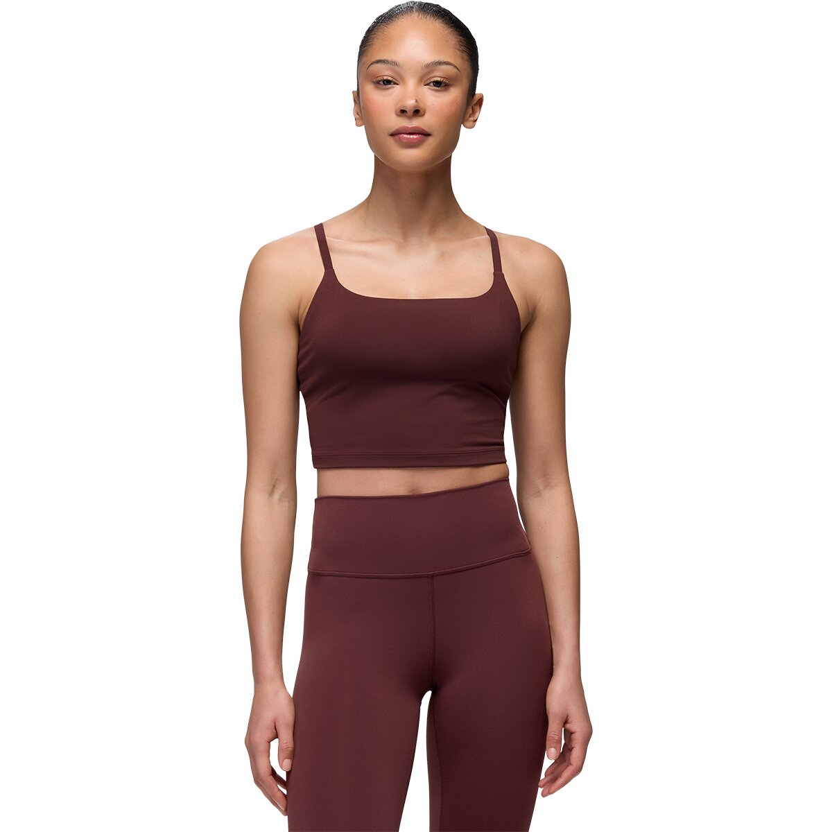 Image of prAna Luxara Longline Bra - Women's Cacao, M