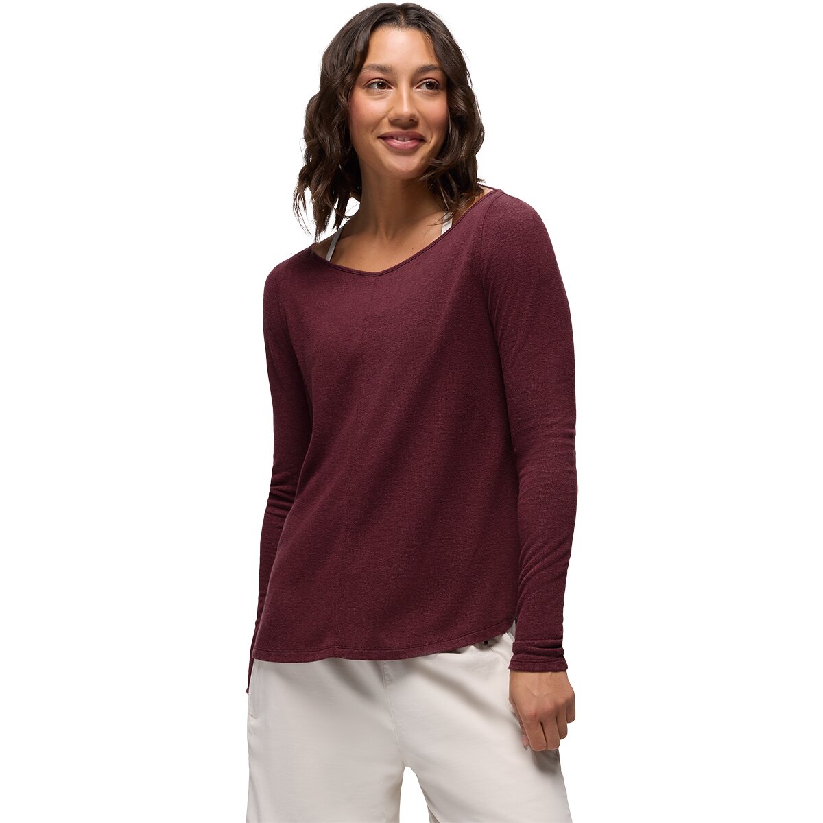 Image of prAna New Moon Long-Sleeve Top - Women's Deep Vino, M
