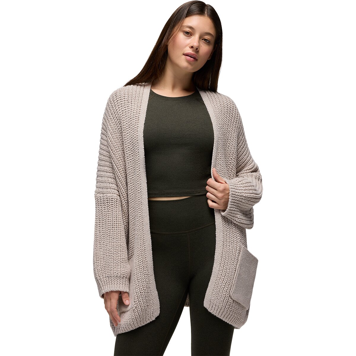 prAna prAna Sunday River Long Cardigan - Women's Almond, XL