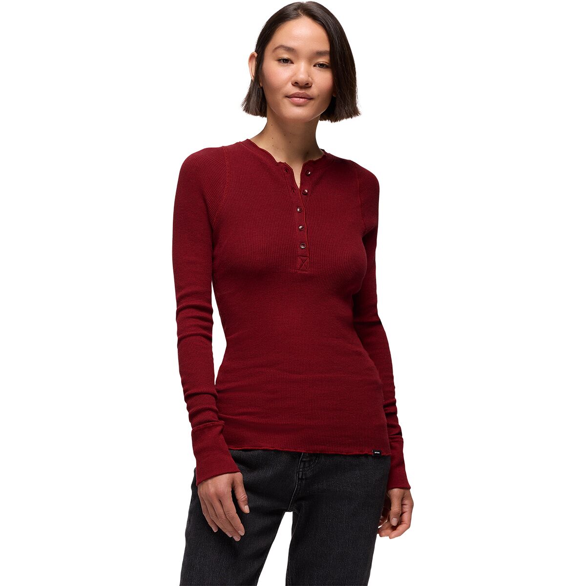 Image of prAna Touchstone Long-Sleeve Henley Shirt - Women's Retrograde Heather, XS