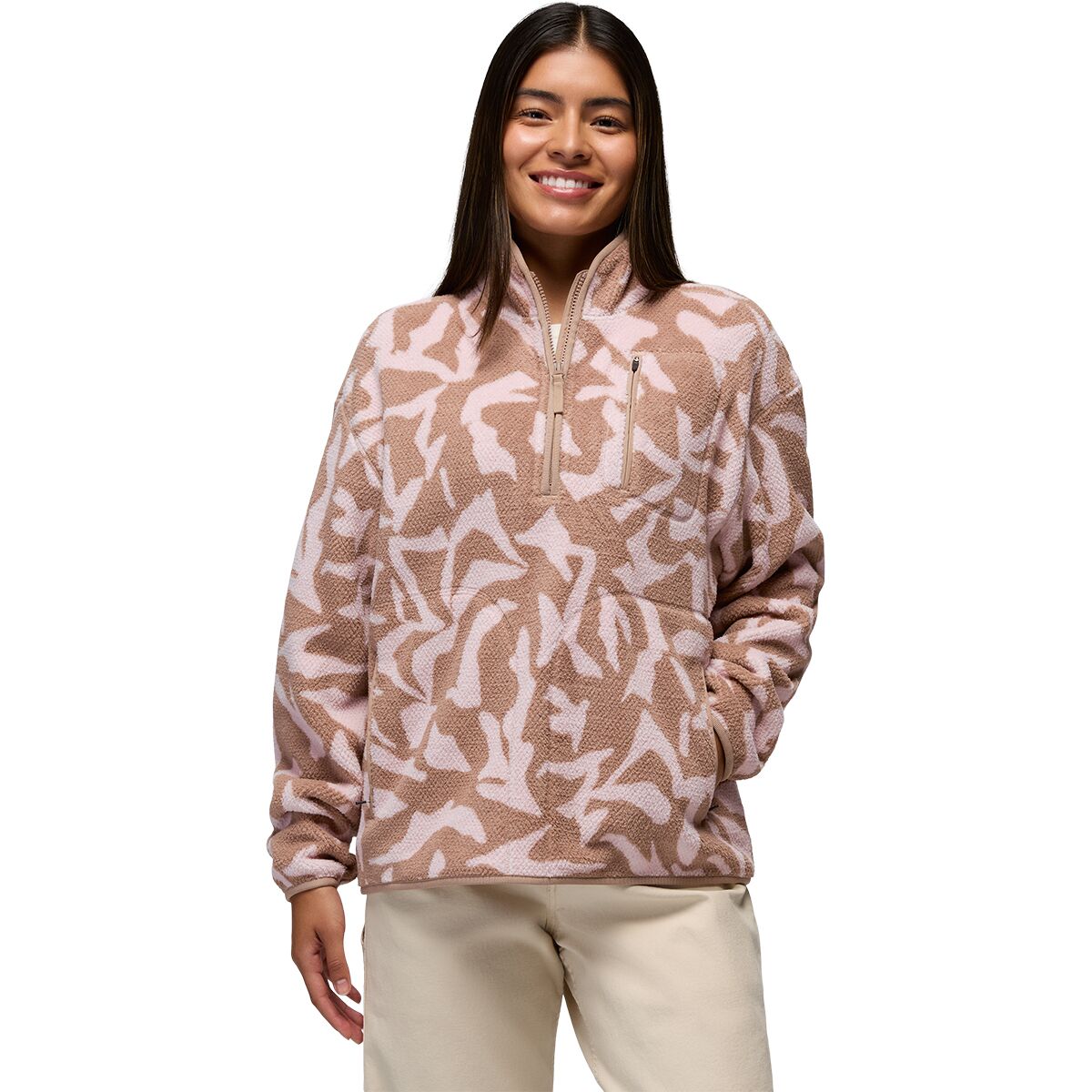 Image of prAna Tuff Fluff 1/2-Zip Pullover - Women's Shroom Freestyle, M