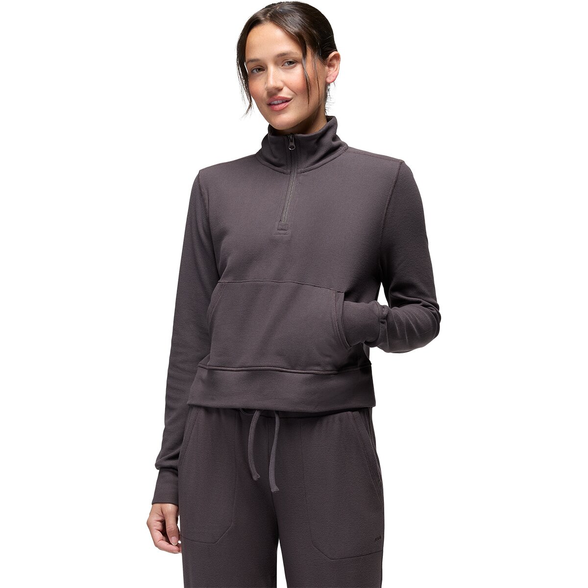Image of prAna Willow West 1/2-Zip Top - Women's Basalt, XL