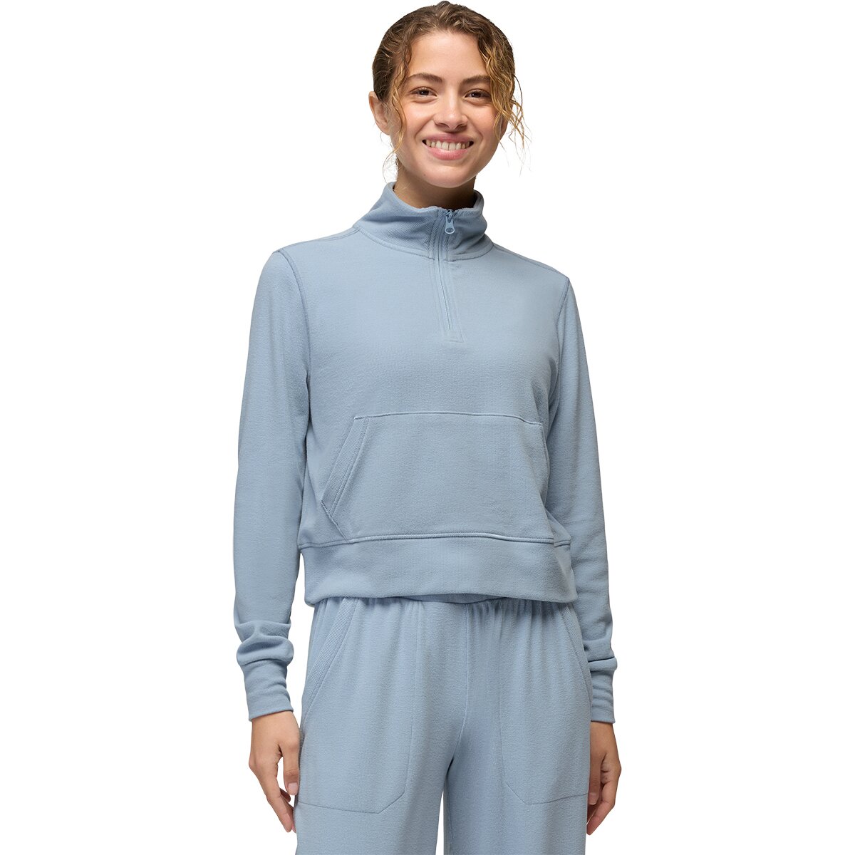 Image of prAna Willow West 1/2-Zip Top - Women's Glacier Skies, L