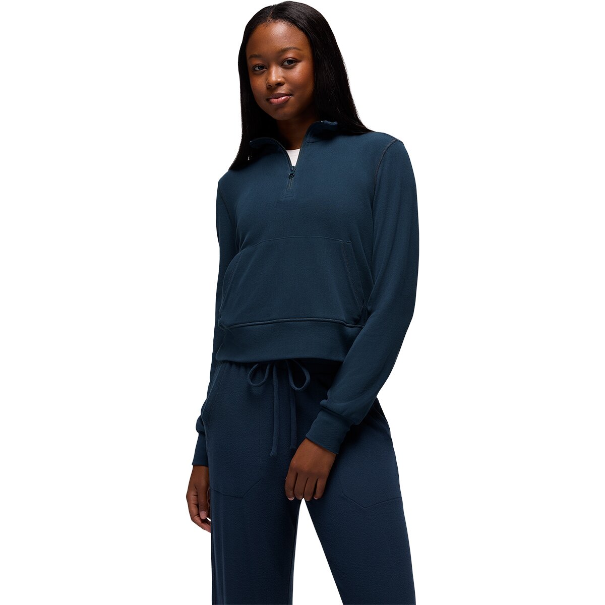Image of prAna Willow West 1/2-Zip Top - Women's Stormy Night, XS