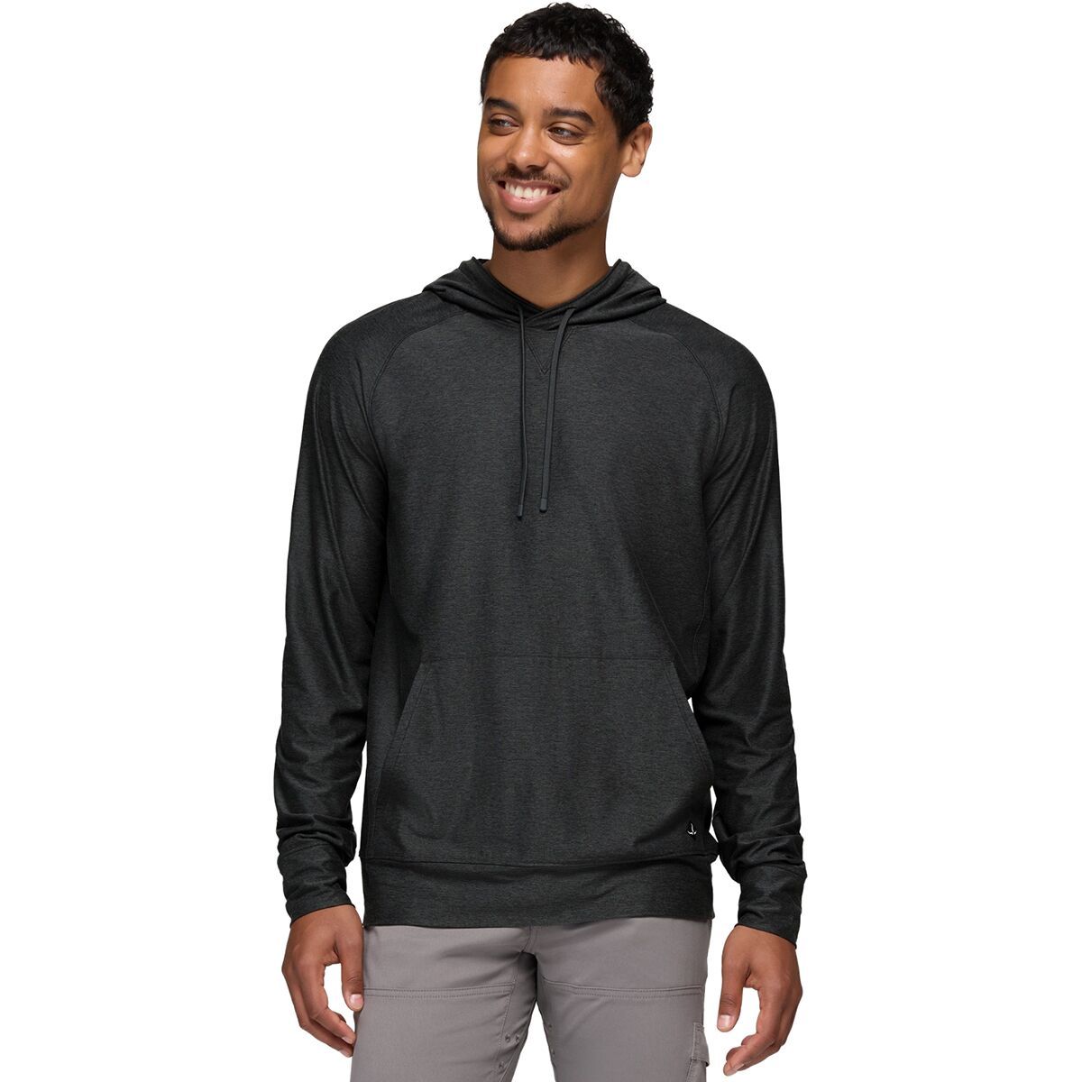 Image of prAna Altitude Tracker LT Hoodie - Men's Black Heather, L