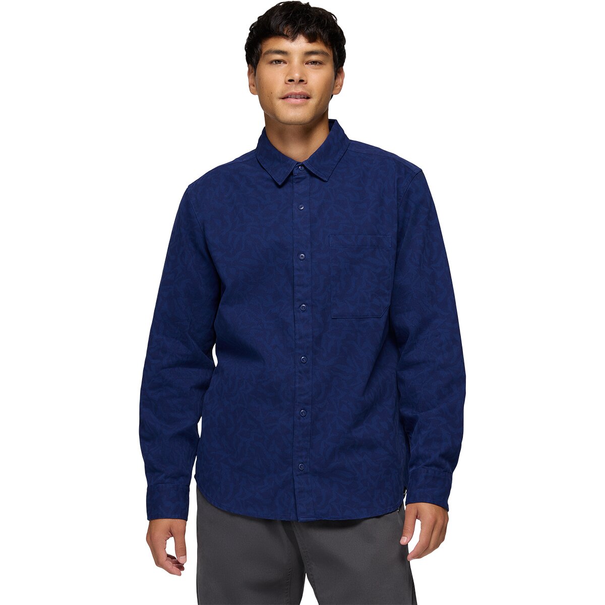 Image of prAna Arbored Long-Sleeve Shirt - Men's Capulet Blue Freestyle, M