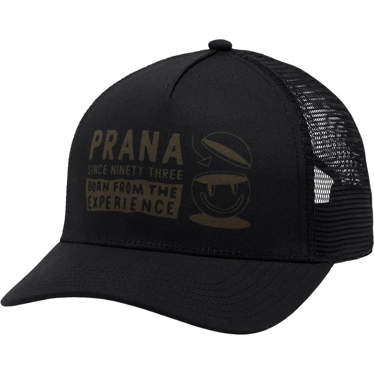 Image of prAna Desert Road Trucker Hat Black Inside, One Size