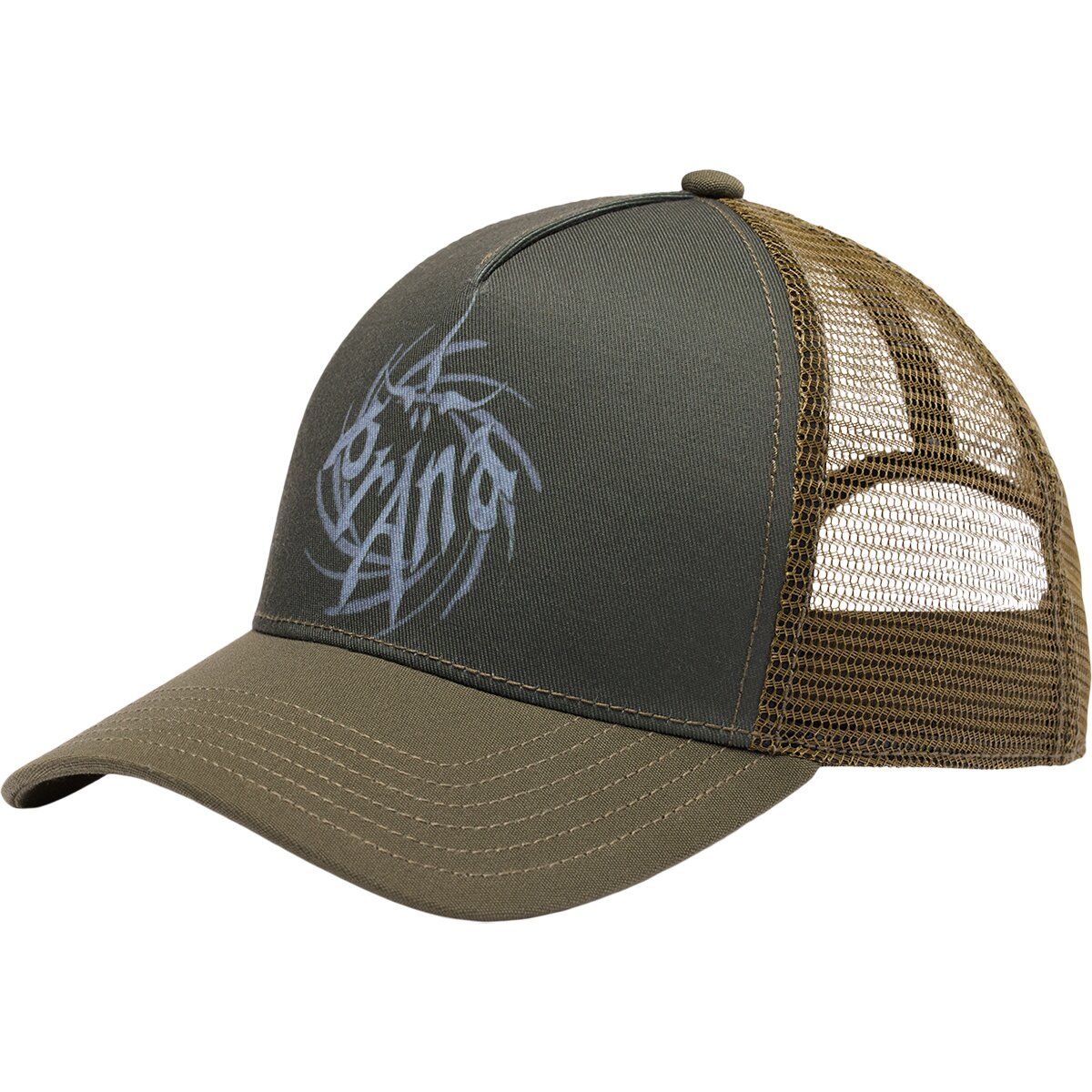 Image of prAna Desert Road Trucker Hat Cargo Green Universe, One Size