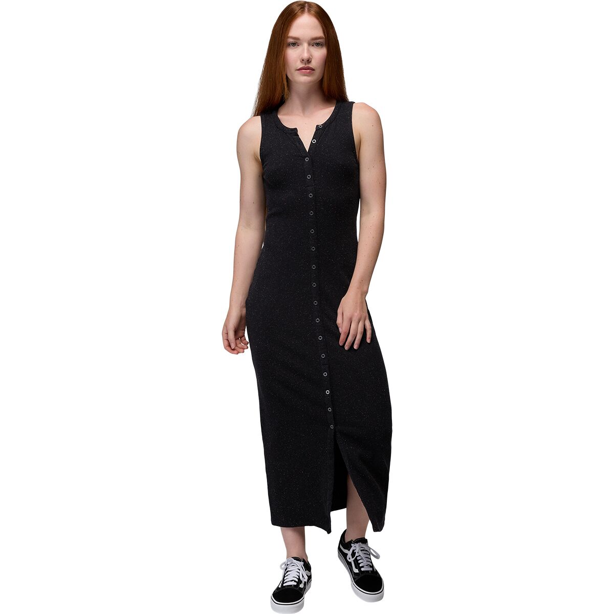 Image of prAna Cambria Cove Maxi Dress - Women's Black Heather, M