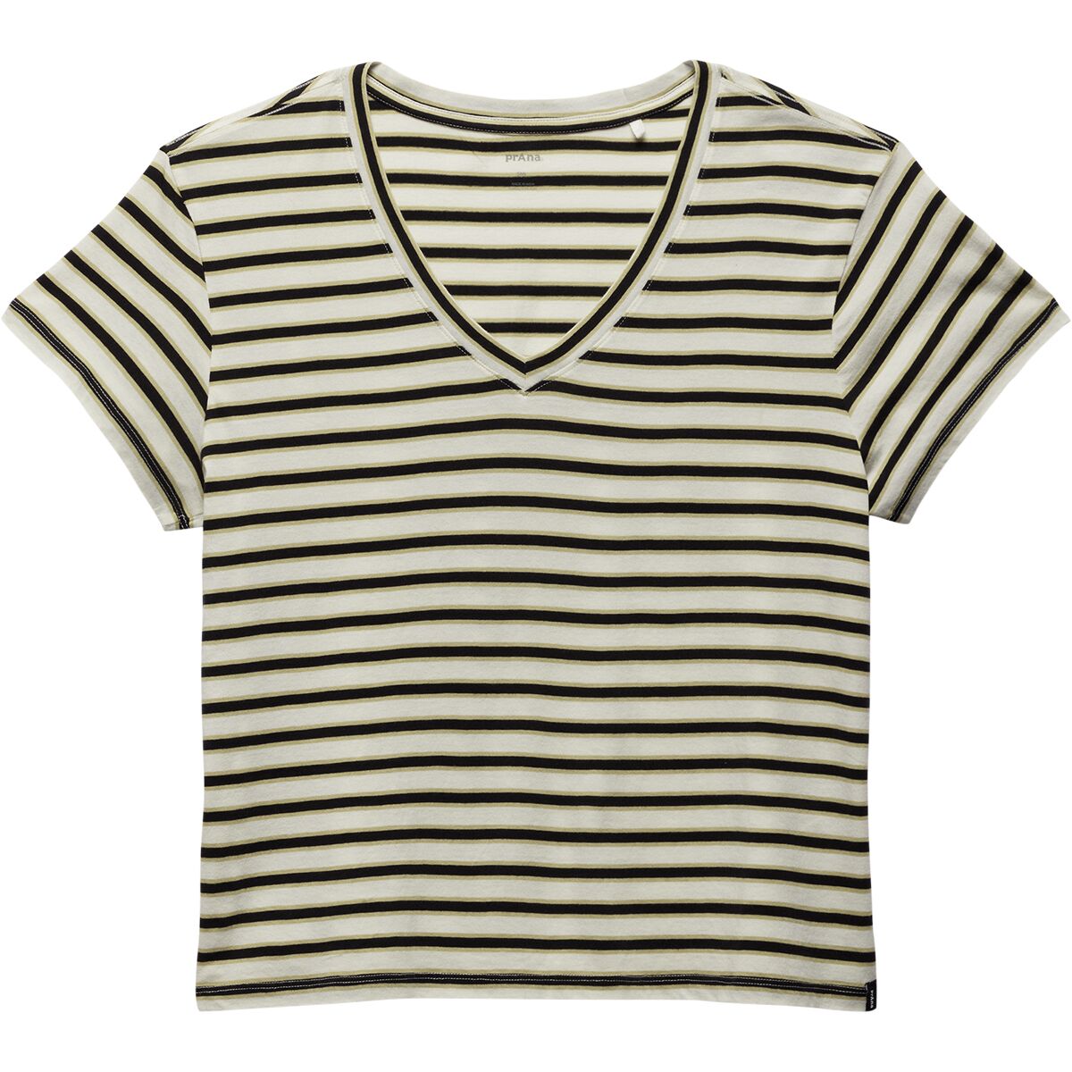 Image of prAna Everyday V-Neck T-Shirt - Women's Alba Stripe, XS