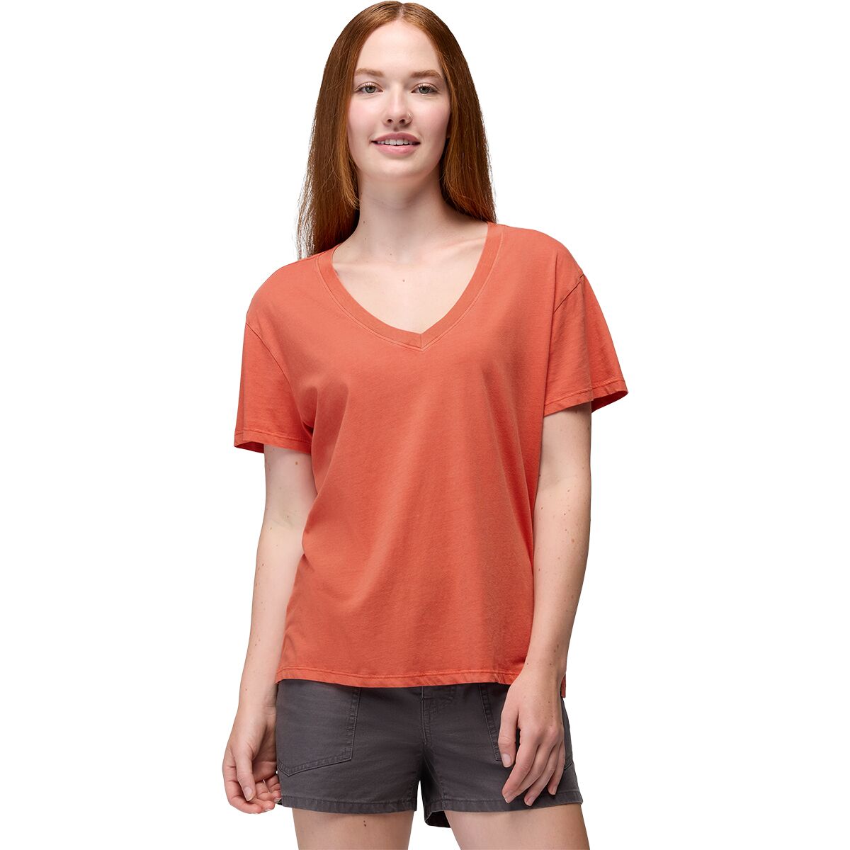 Image of prAna Everyday V-Neck T-Shirt - Women's Lychee, S
