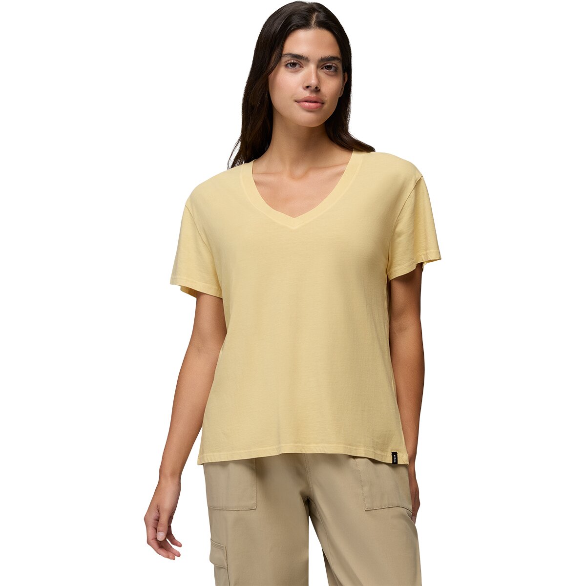 Image of prAna Everyday V-Neck T-Shirt - Women's Vanilla Bean, XS