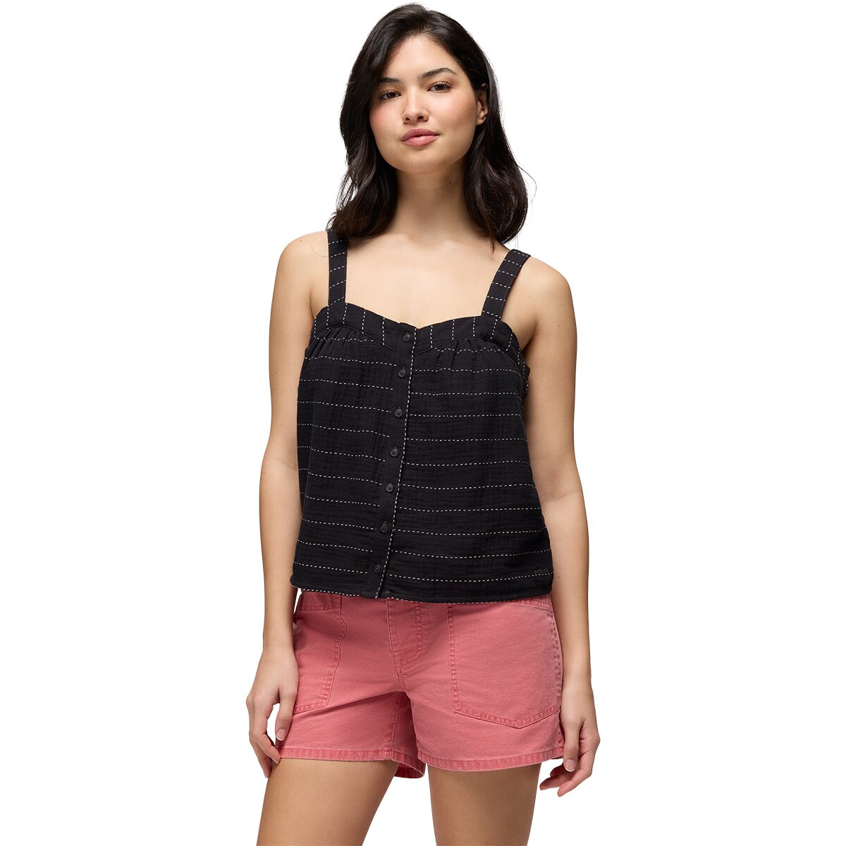 Image of prAna Goldie Beach Tank Top - Women's Black, XS