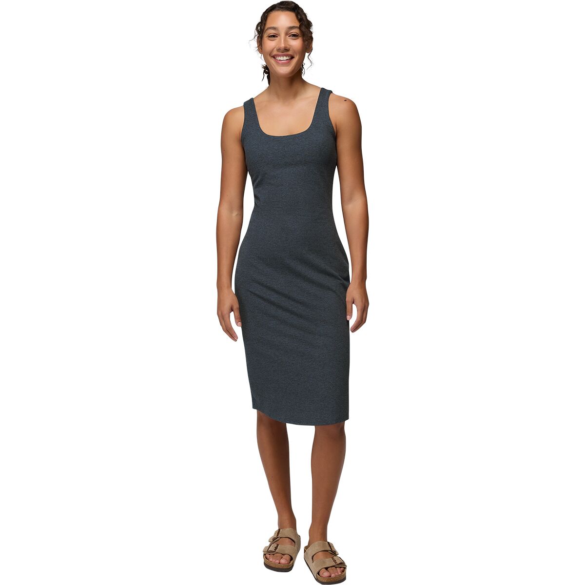 Image of prAna Heavana Essential Midi Dress - Women's Nautical Heather, S