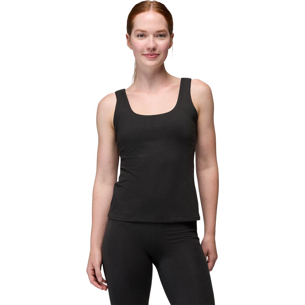 Image of prAna Heavana Essential Tank Top - Women's Black Heather, XS