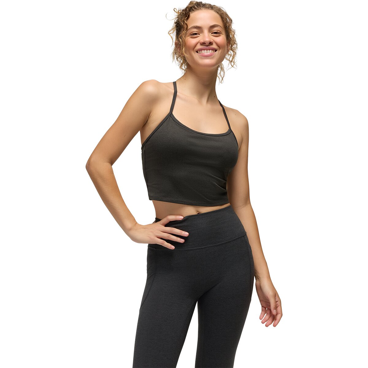 Image of prAna Heavana Every Minute Bralette - Women's Black Heather, M