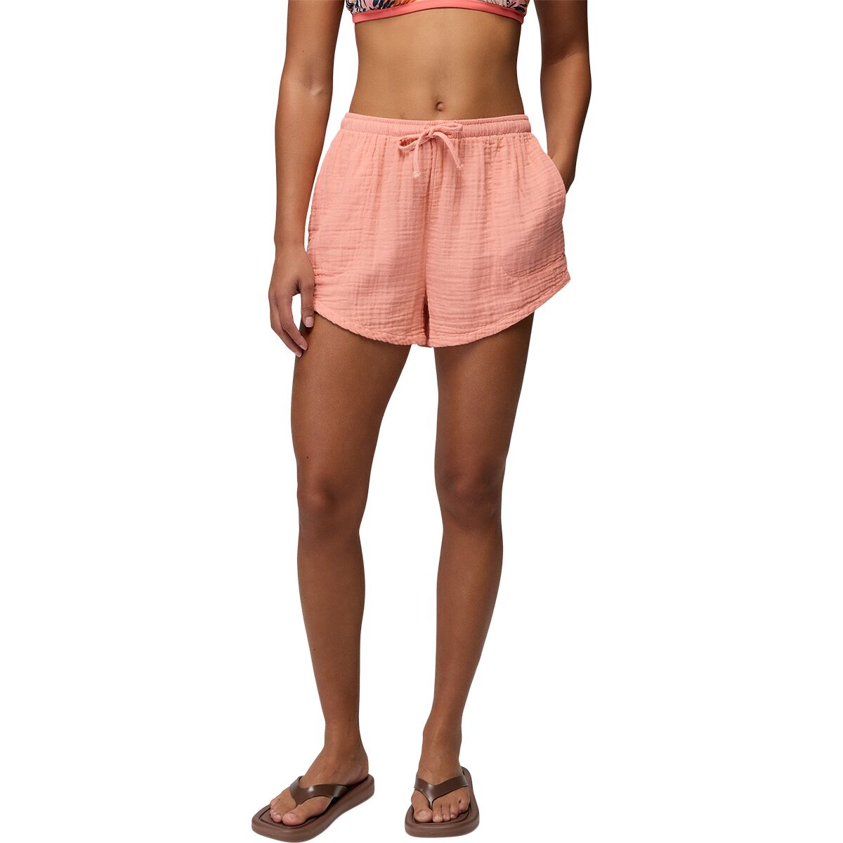 Image of prAna Hideaways E-Waist Short - Women's Soft Guava, M