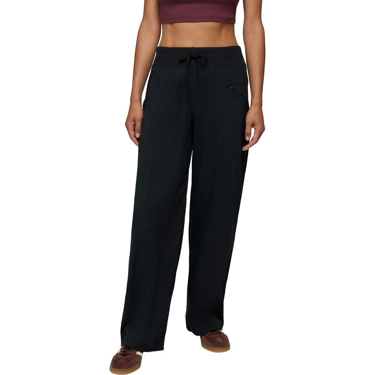 Image of prAna Koen Wide Leg Pant - Women's Black, XL/Reg