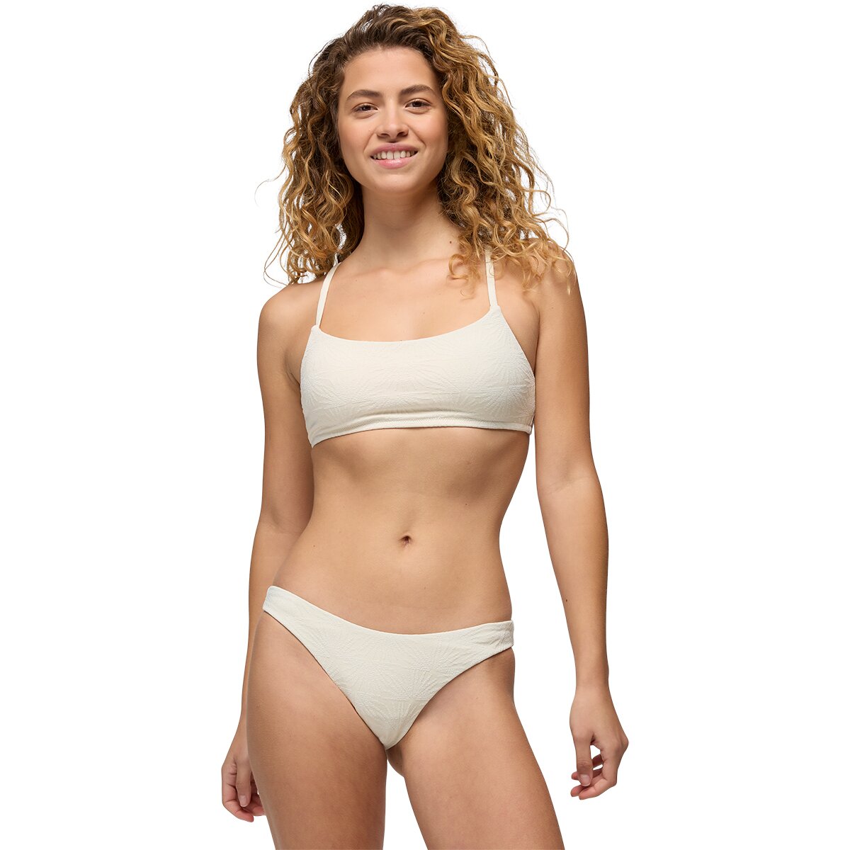 prAna prAna Lahari Sunburst Classic Bikini Bottom - Women's Beach Pebble, L