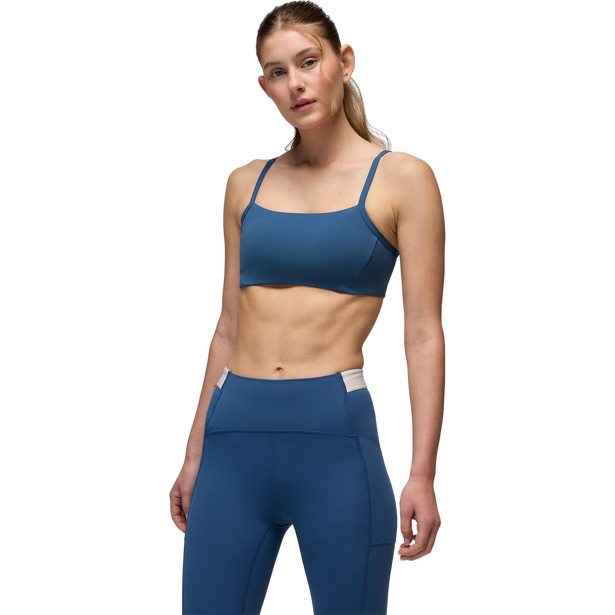 Image of prAna Luxara Balance Bra - Women's Bluff Blue, M