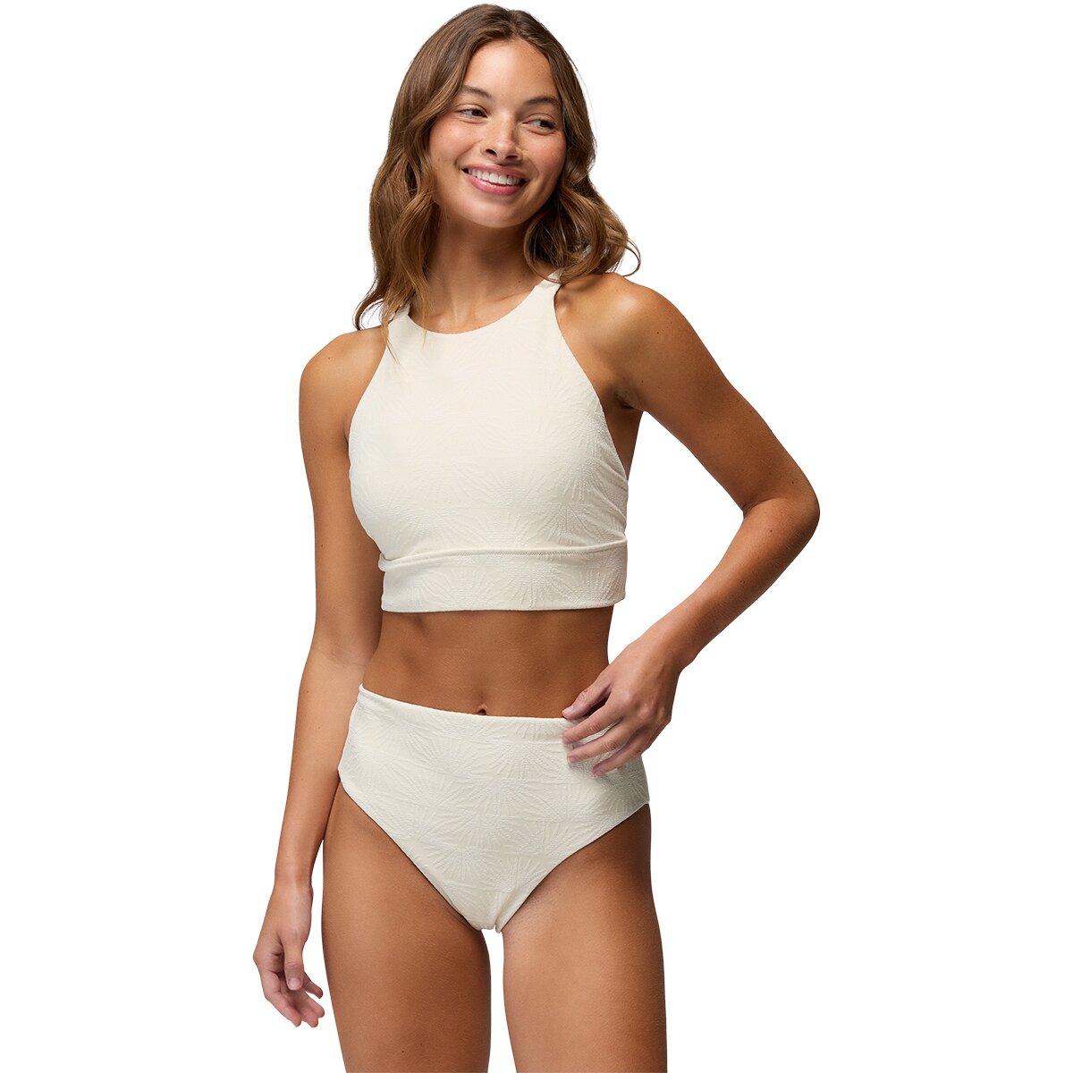 Image of prAna Marine Street Sunburst Bikni Top - Women's Beach Pebble, S