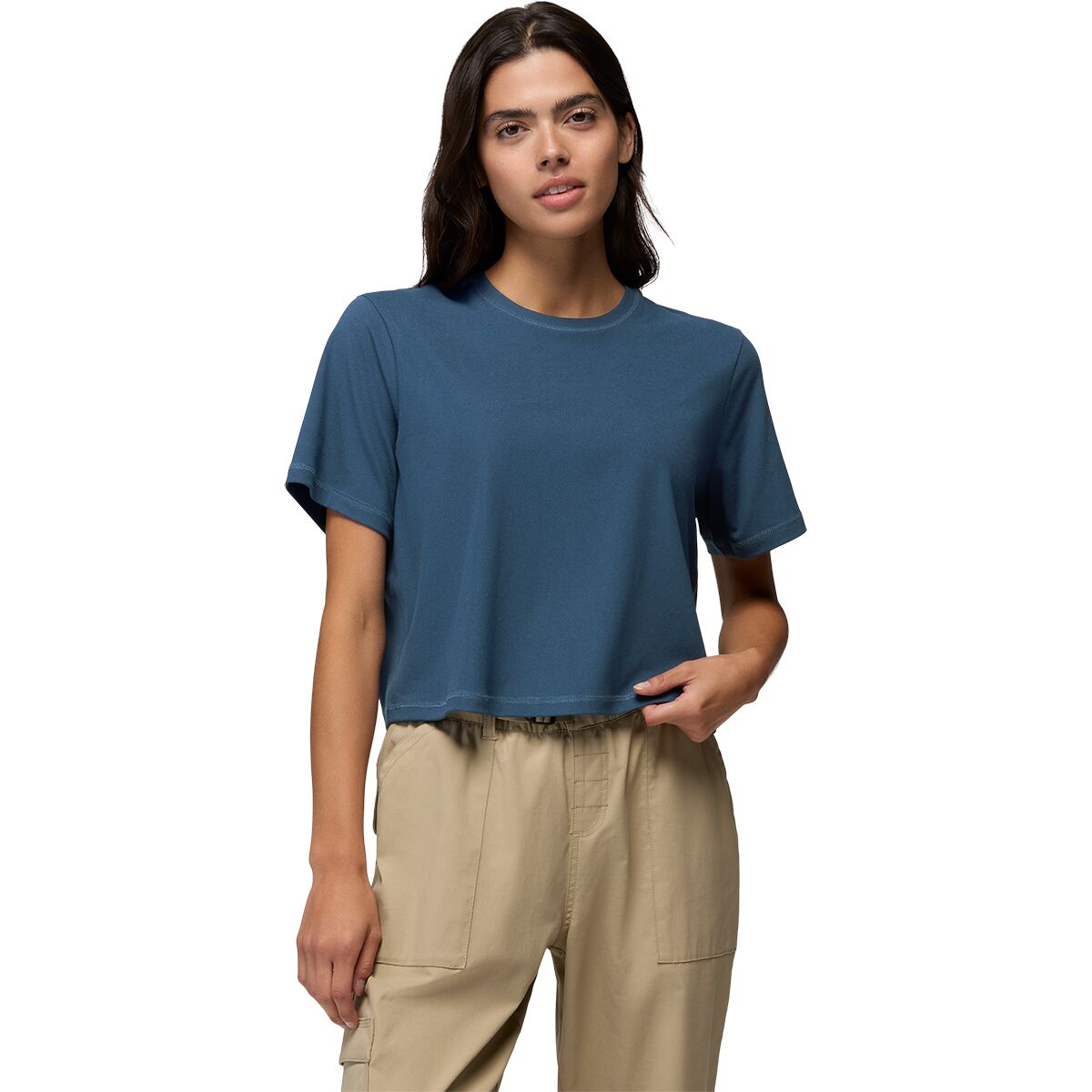 Image of prAna Pure Ascent Short-Sleeve Top - Women's Bluff Blue, S