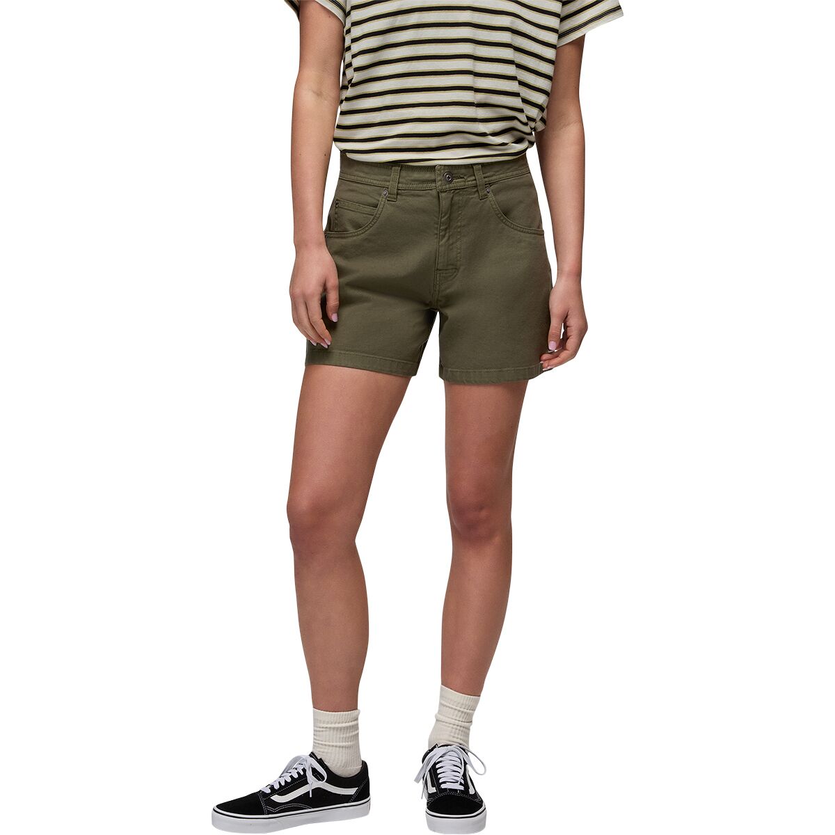 Image of prAna Rock Ridge Carpenter Short - Women's Cargo Green, 4