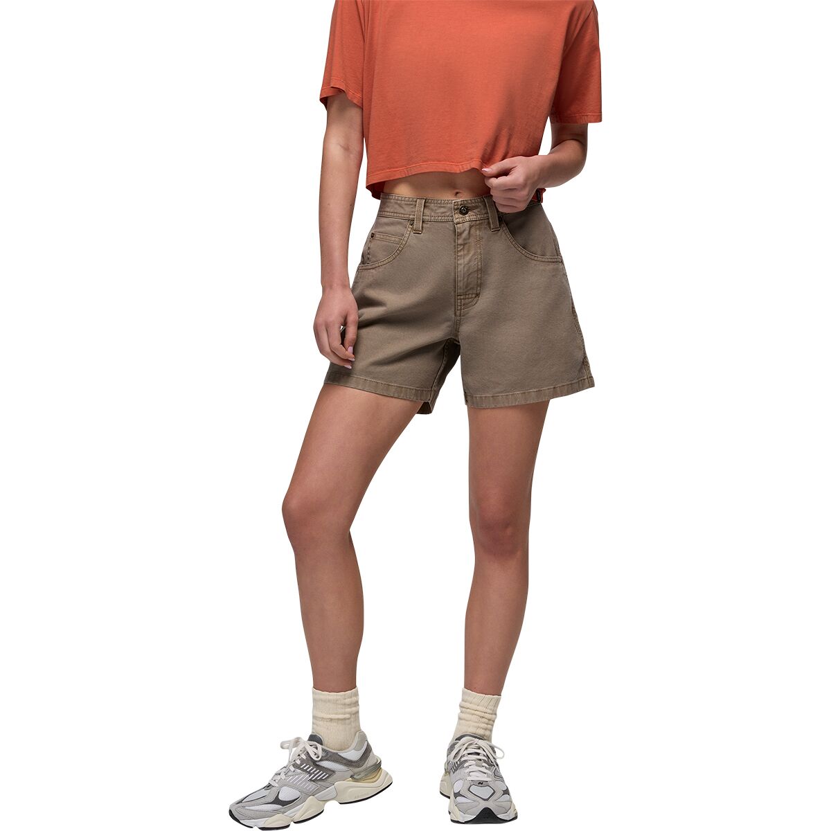 Image of prAna Rock Ridge Carpenter Short - Women's Mud, 4