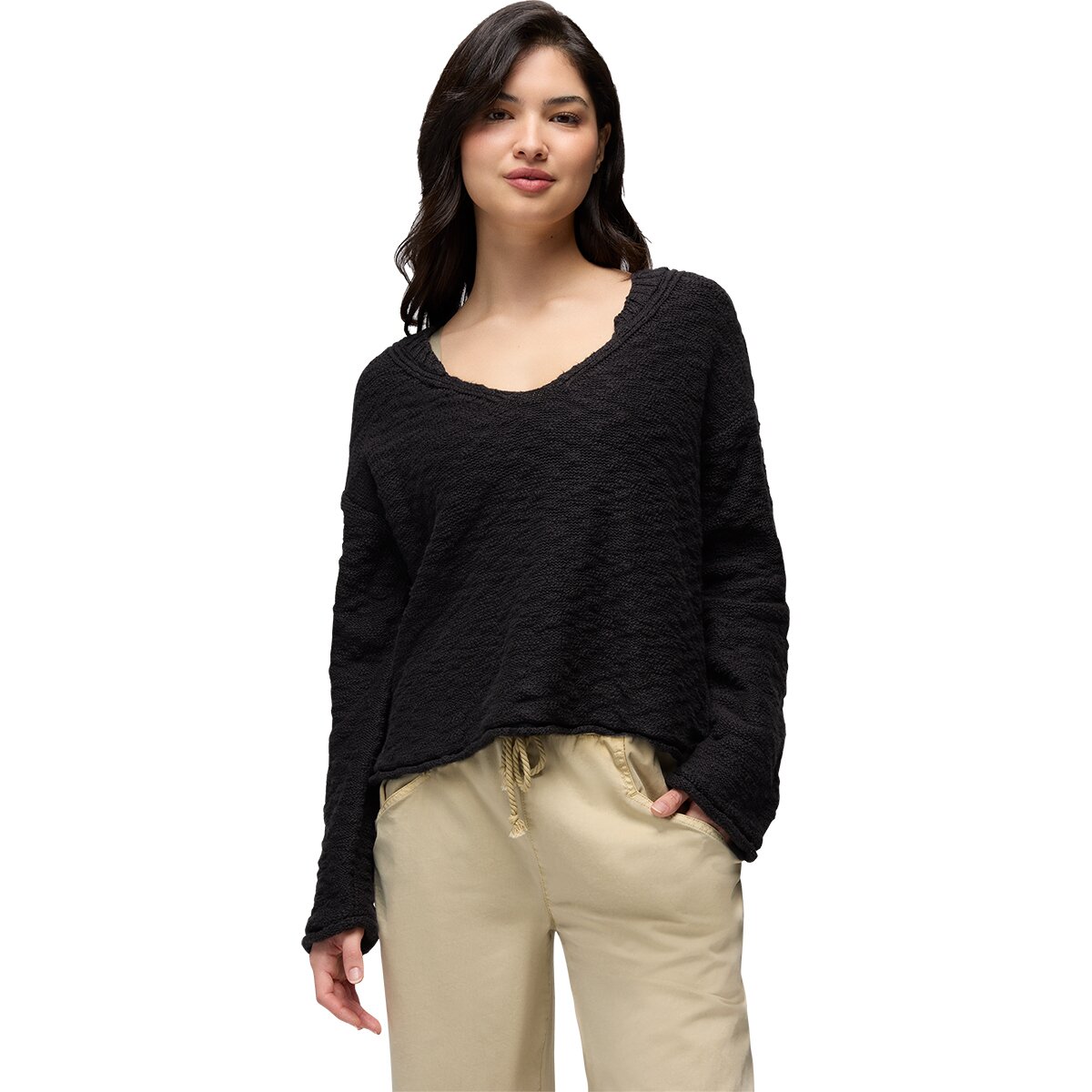 Image of prAna Sunshine Sunset Sweater - Women's Black, M