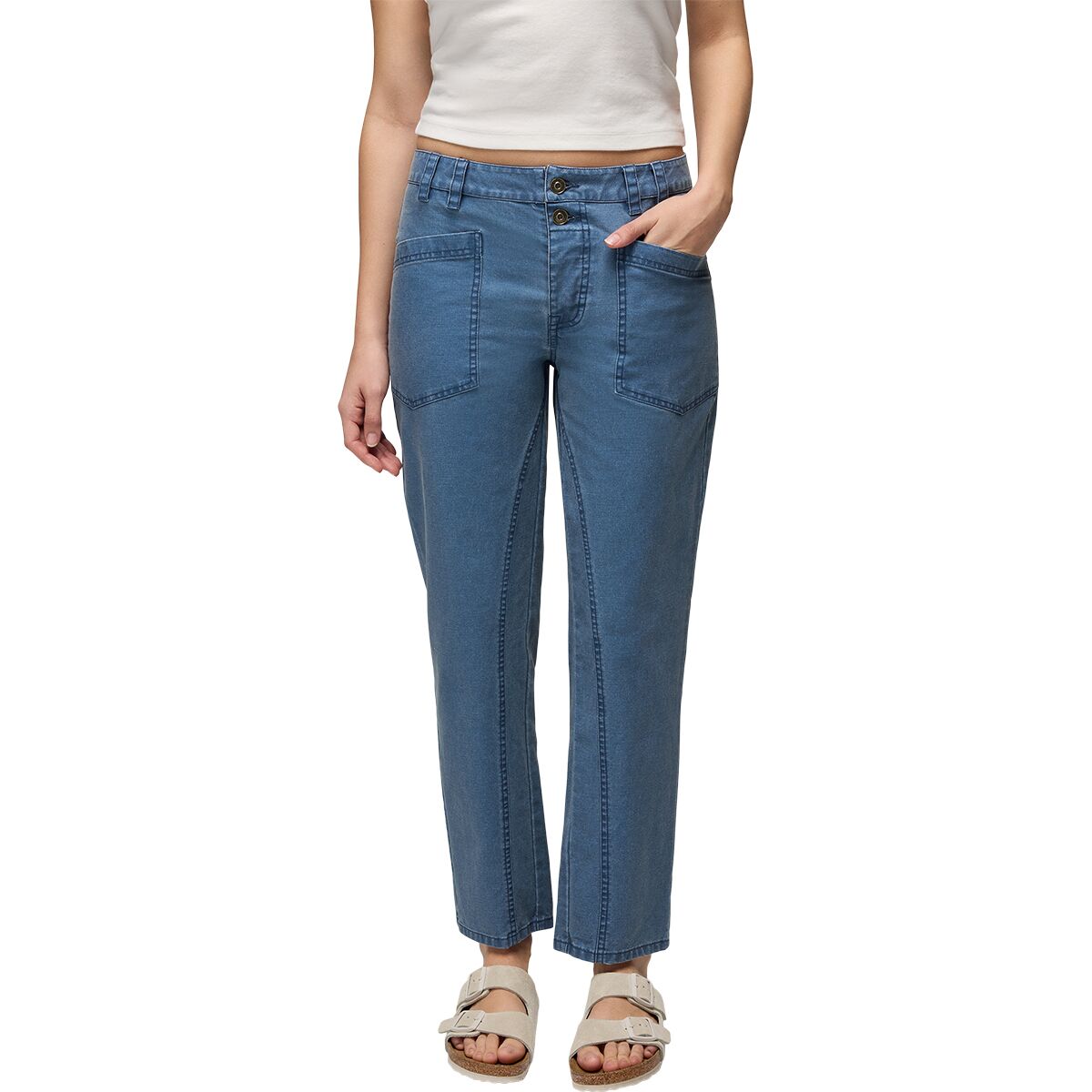 Image of prAna Suton Straight Pant - Women's Bluff Blue, 2