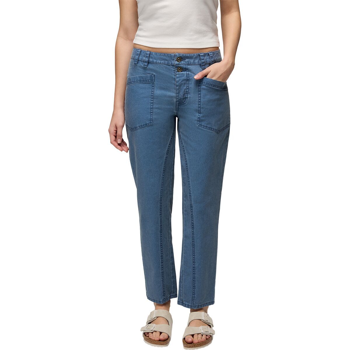 Image of prAna Suton Straight Pant - Women's Bluff Blue, 12