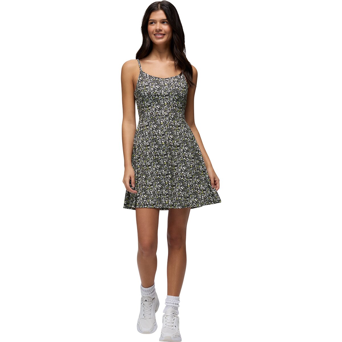 Image of prAna Wistful Winds Tank Dress - Women's Black Blossom, XS