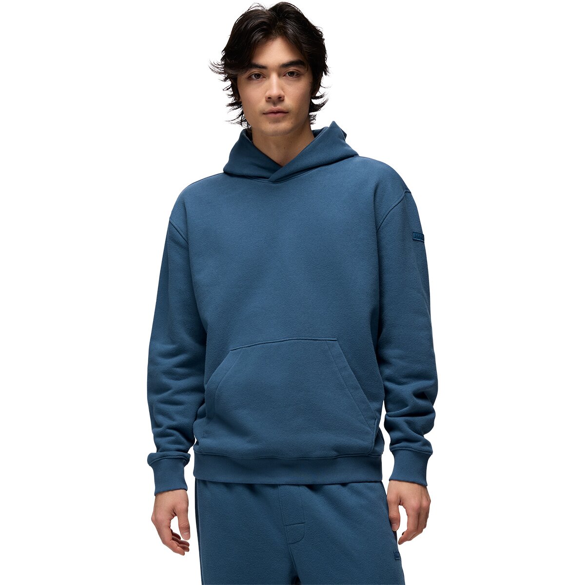 Image of prAna DreamFleece Hoodie - Men's Bluff Blue, M