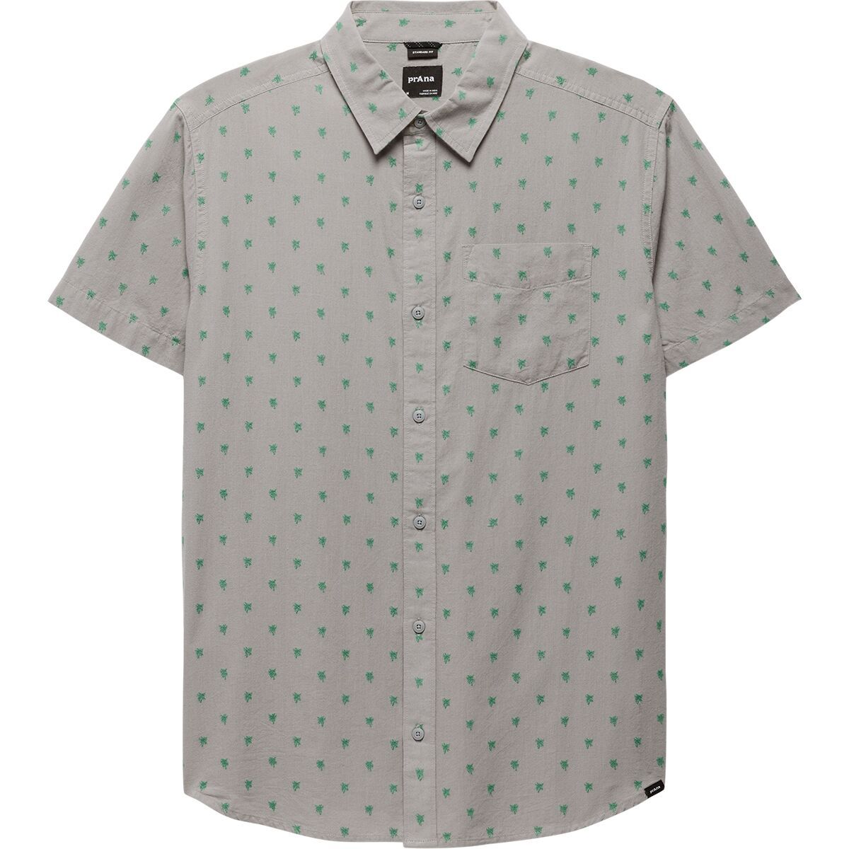 Image of prAna Metador Short-Sleeve Shirt - Men's Sterling Palm Trees, S