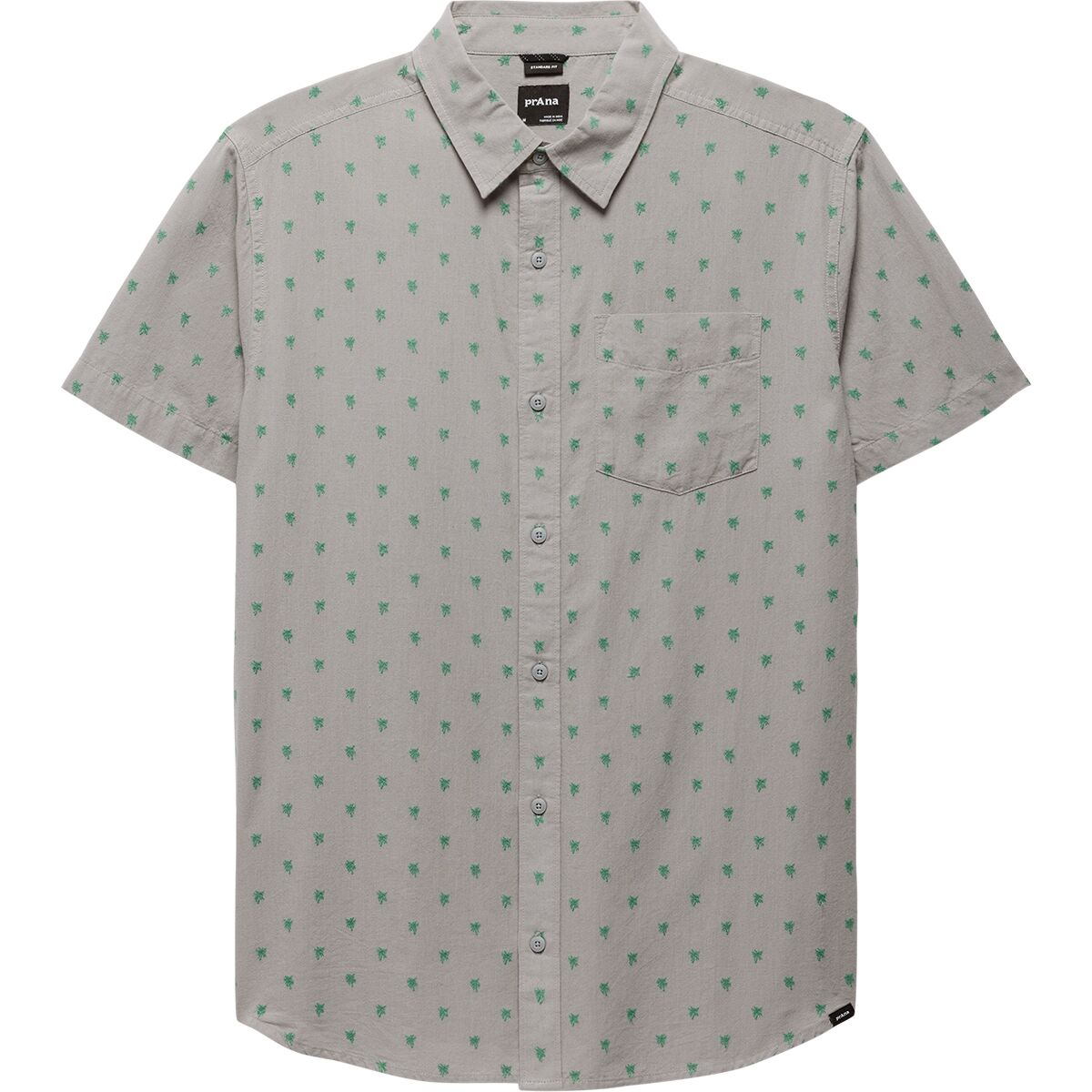 Image of prAna Metador Short-Sleeve Shirt - Men's Sterling Palm Trees, XL