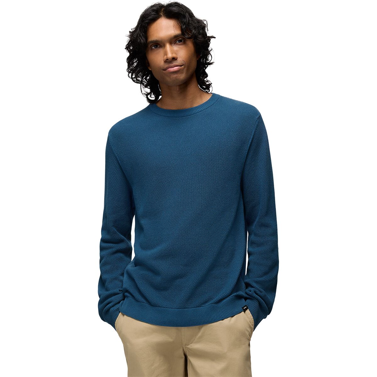 Image of prAna Palomarin Sweater - Men's Bluff Blue, XL