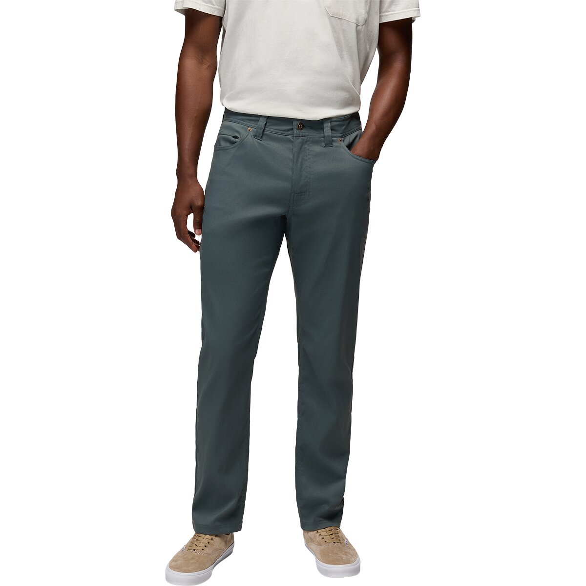 Image of prAna Stretch Zion 5 Pocket ST Pant - Men's Grey Blue, 33x32
