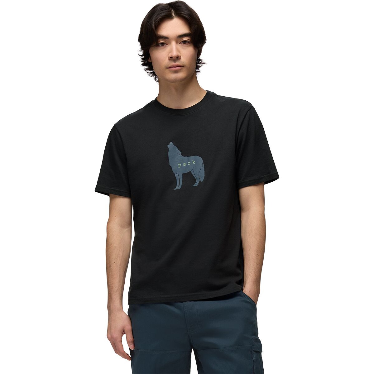 Image of prAna Wolf Pack Journeyman Short-Sleeve T-Shirt - Men's Black, XXL