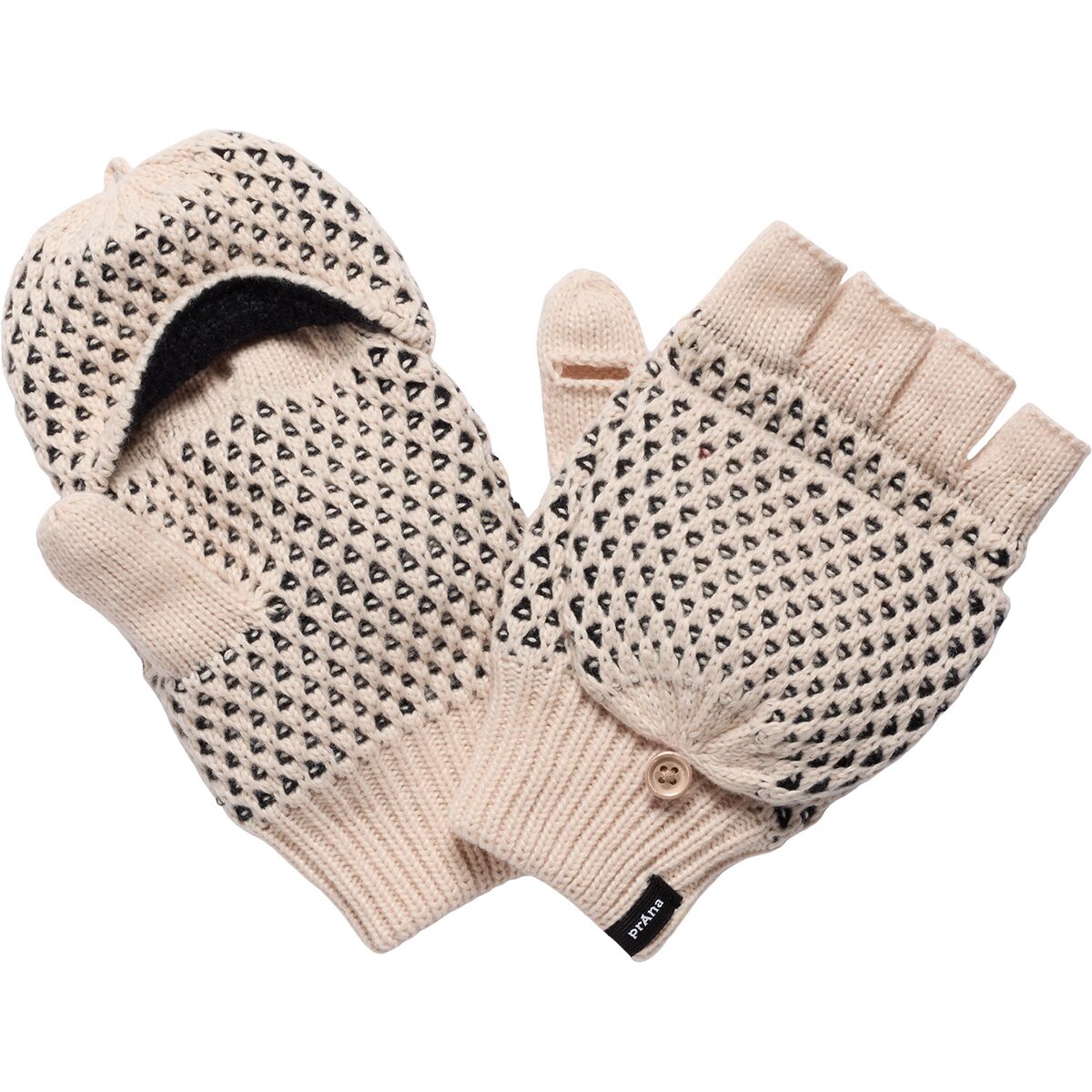 Image of prAna Bristlecone Convertible Mitten Almond, One Size