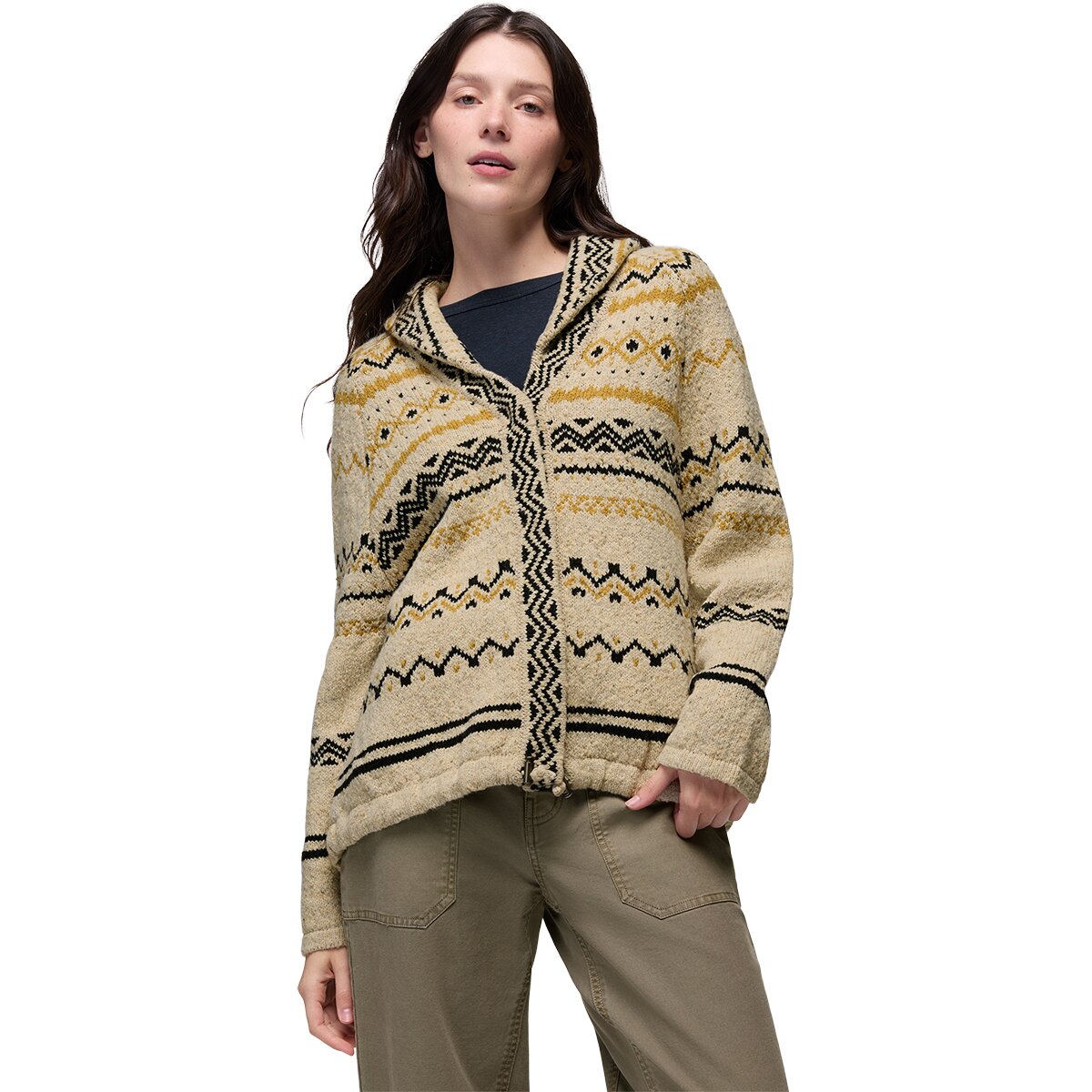 prAna Arctic Poppy Sweater Cardigan - Women's Stone, M