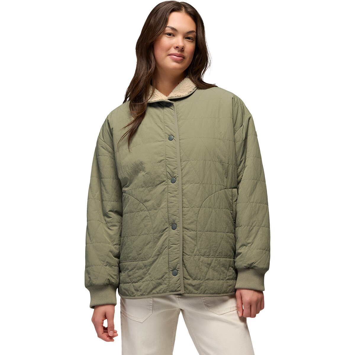 Image of prAna Encinitas Reversible Coat - Women's Sage/Stone, S