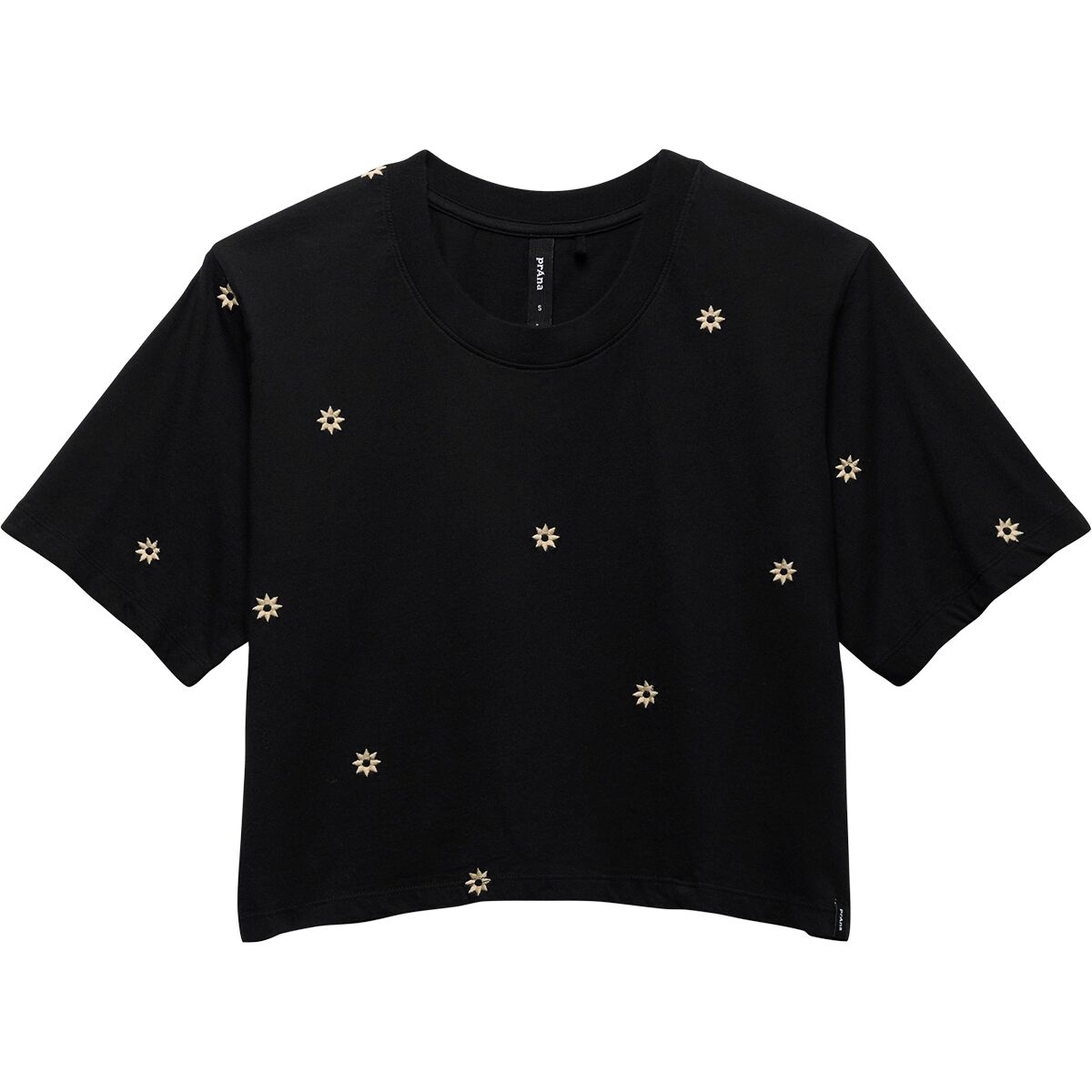 Image of prAna Everyday Daisy Crop T-Shirt - Women's Black, M