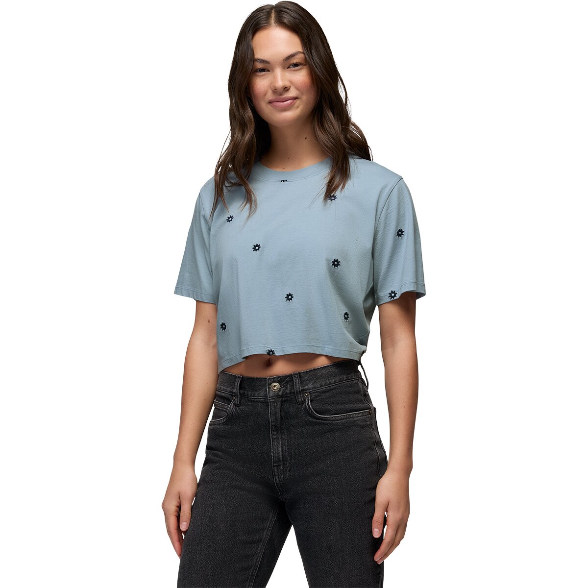 Image of prAna Everyday Daisy Crop T-Shirt - Women's Glacier Skies, XL