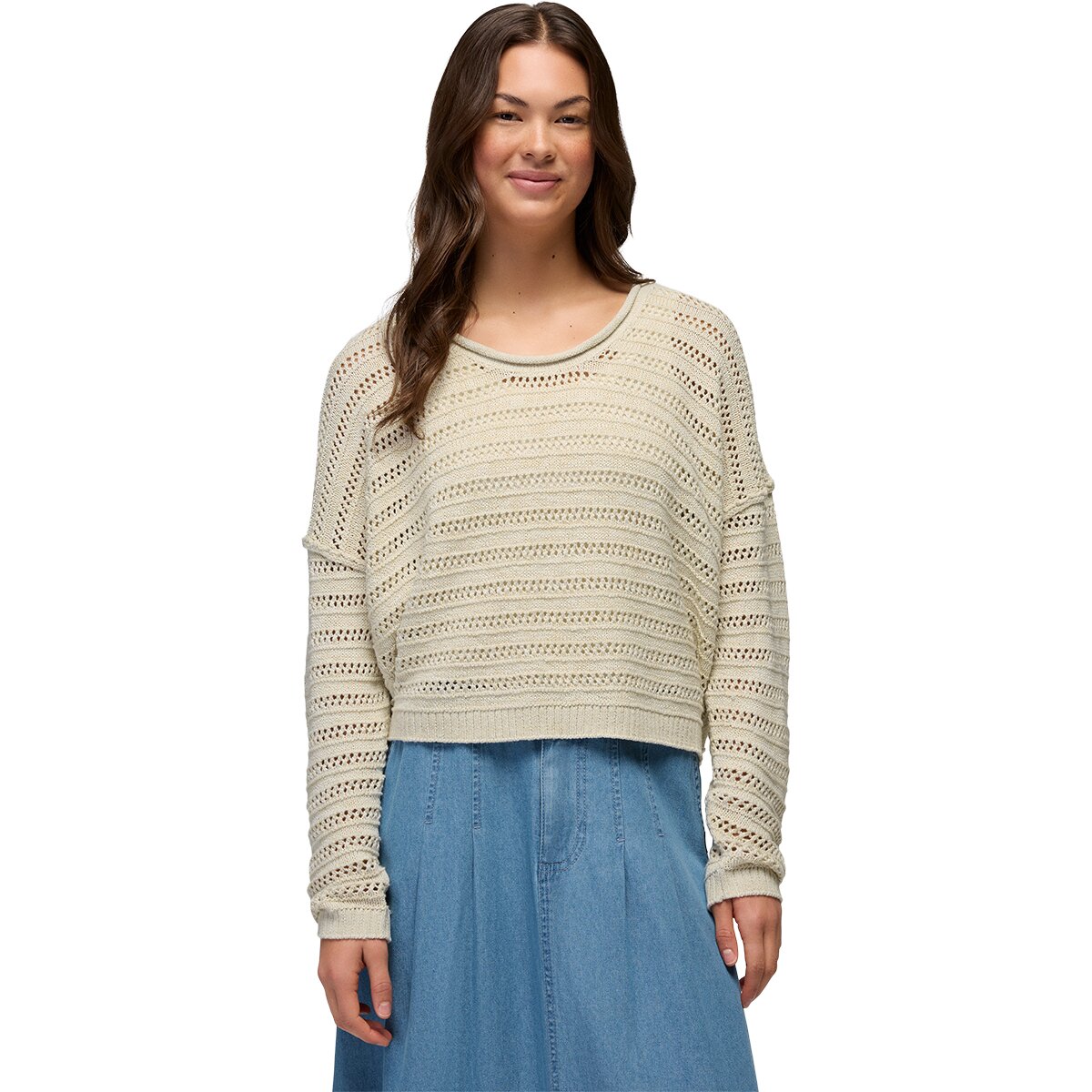 Image of prAna Malibu Lagoon Sweater - Women's Stone Marl, XL