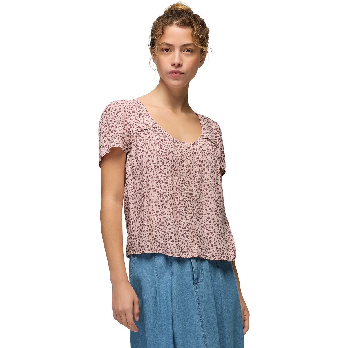 Image of prAna Moonvale Short-Sleeve Top - Women's Dawn, XL
