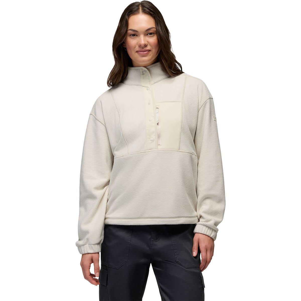 Image of prAna Stretch Zion 1/2-Snap Fleece Pullover - Women's Beach Pebble, XL