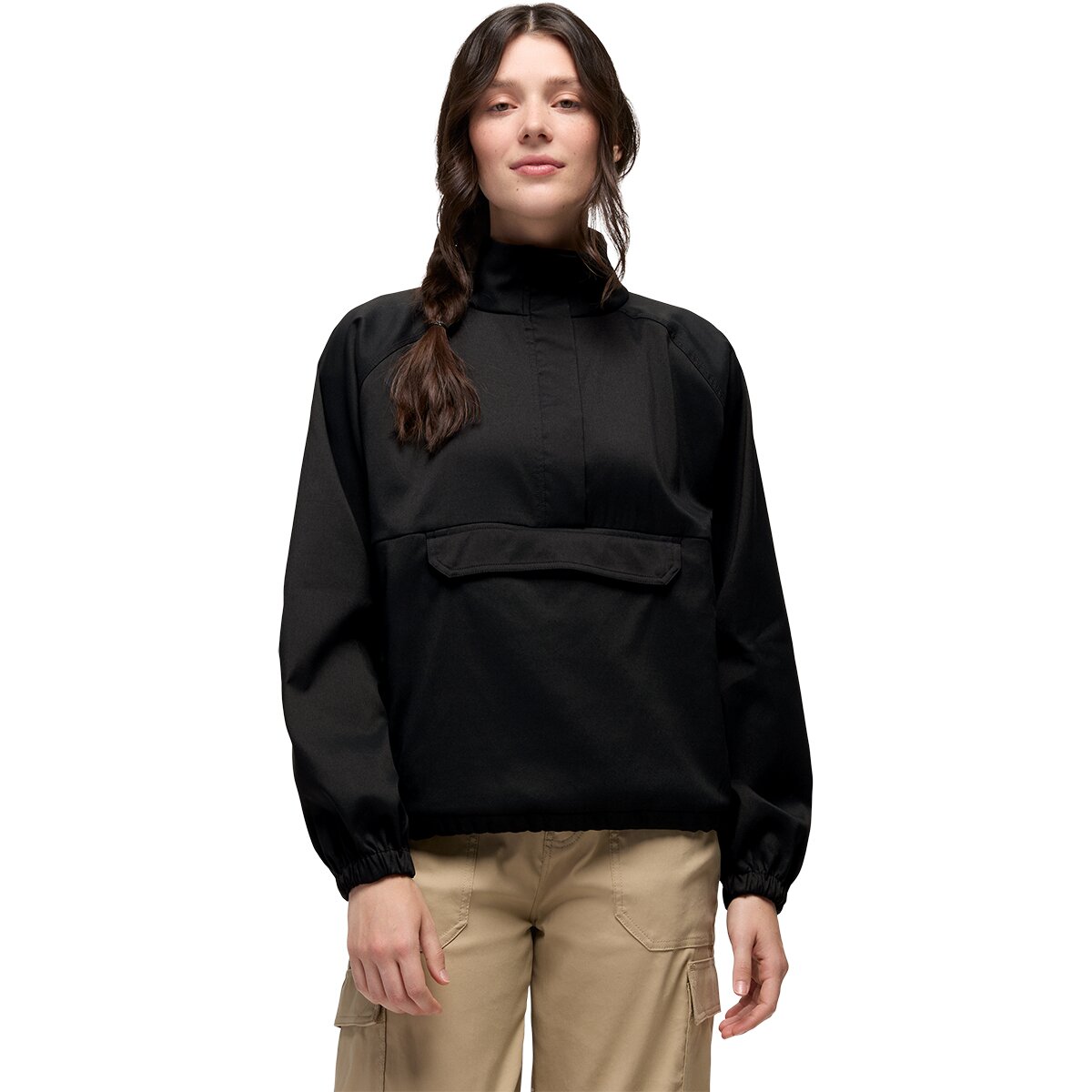 Image of prAna Stretch Zion 1/2-Zip Popover Jacket - Women's Black, S