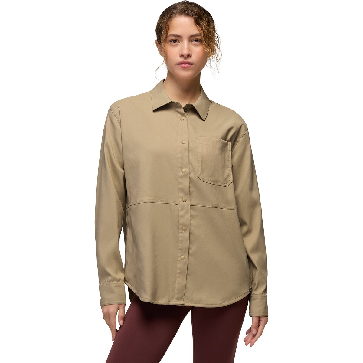 Image of prAna Stretch Zion Long-Sleeve Shirt - Women's Sandbar, M